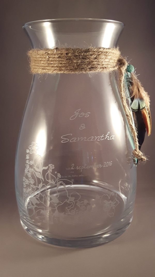 Herinnering in glas, uniek kado voor bruiloft